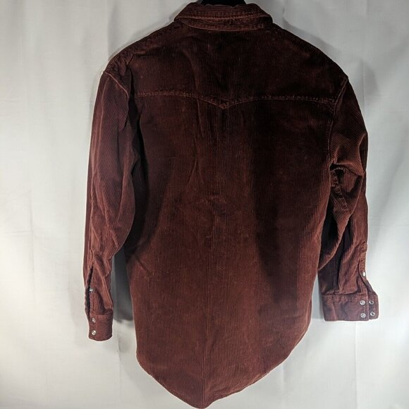 Aritzia Denim Forum Nina Orange Corduroy Button Jacket Shirt Long Sleeve 2 - Picture 6 of 13